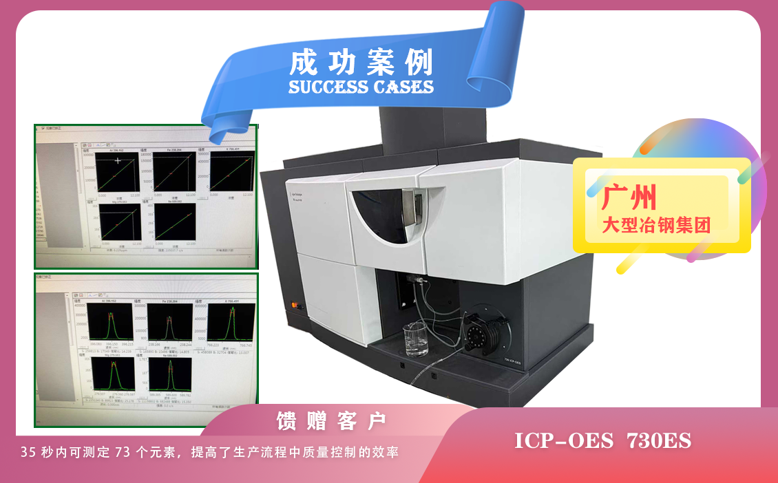 25年06月18日廣州大型冶鋼集團使用安捷倫ICP 730ES，35 秒內(nèi)可測定 73 個元素